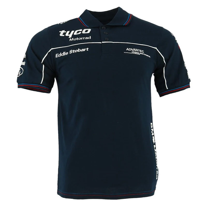 

2018 TAS Racing Motorcycle Moto GP Shirt for BMW Team Outdoor top Polo Shirt tyco Motorrad Polo Men's Short Motorbike