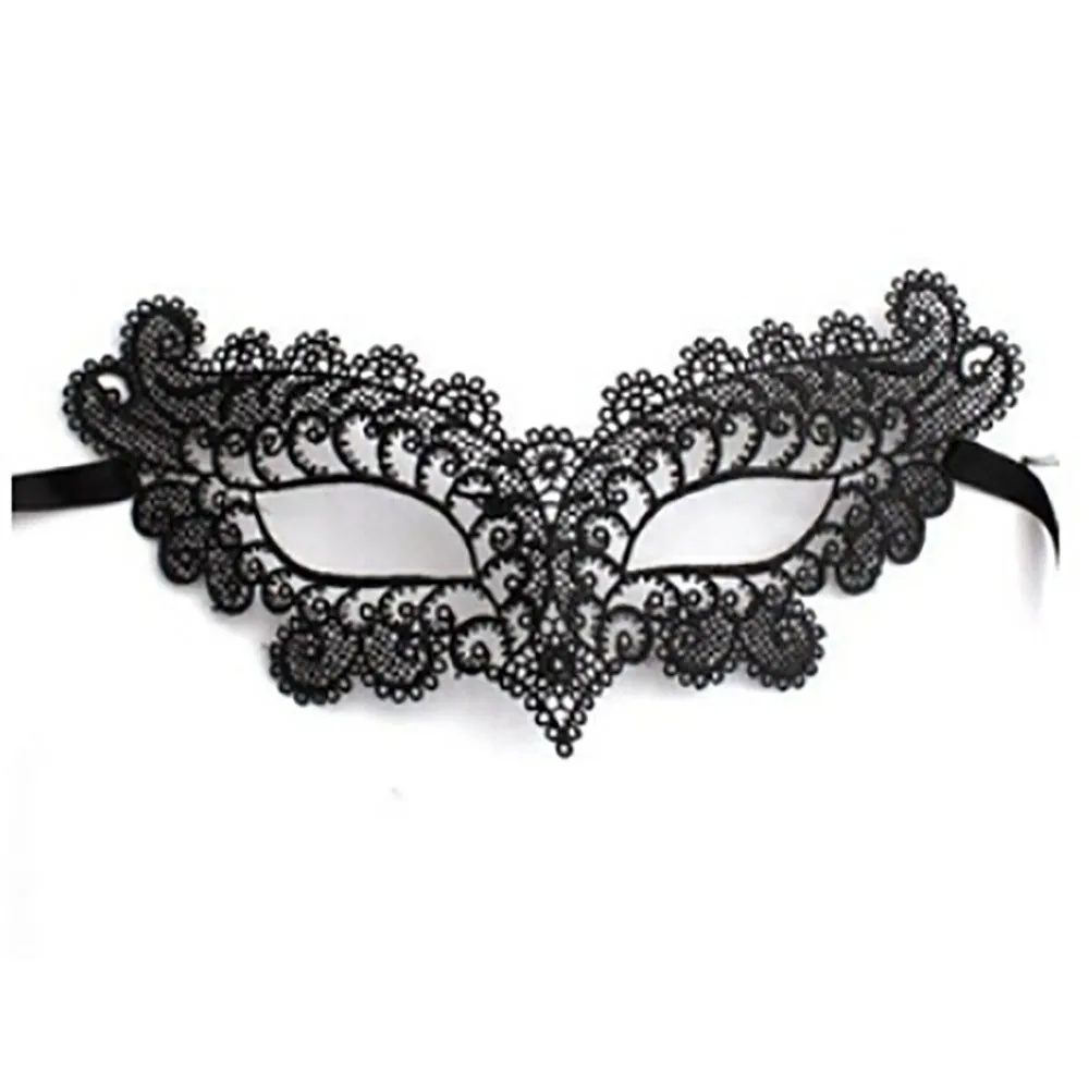 Женский Венецианский сексуальный черный кружевной цветок половина лица маска на глаза для вечеринки танцевальный бал маскарад нарядное платье