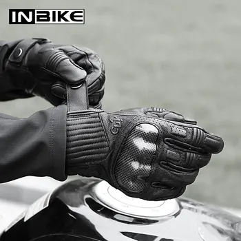 

INBIKE Motorcycle Gloves Motocross Touch Screen Shockproof Guantes Moto Breathable Motorbike Gloves All Season Men Gloves