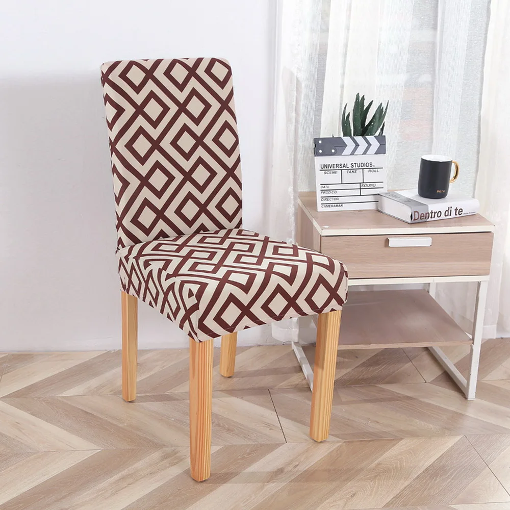 Universal Size Zebra Pattern Chair Cover Printed Seat Chair Covers Protector Seat Slipcovers For Hotel Banquet Wedding Decor