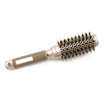 

25/32/45/53mm Nylon & Bristle Hair Round Brush Ceramic Aluminium Hair Comb Professional Hairdressing Brush Barber Styling Comb