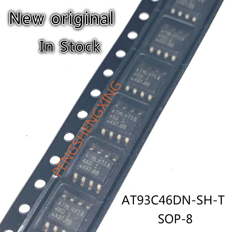 10 шт./лот AT93C46 AT93C46DN-SH-T 46D 1 SOP8 новый оригинальный пятно Лидер продаж | Электронные