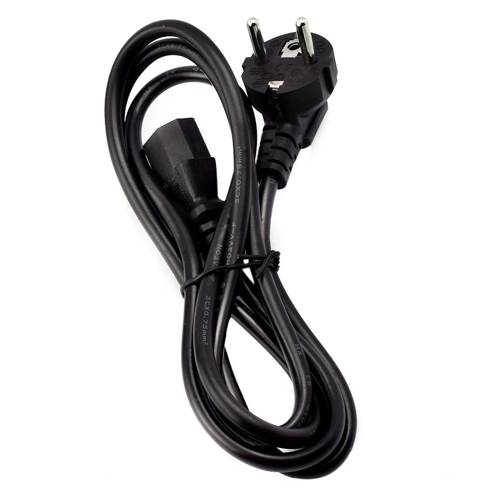 1.2m EU/Europe 3Pin Power Cord Cable EU Extension Power Supply Adapter