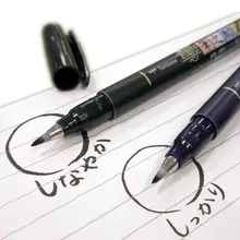 1 шт. Tombow ручка-кисть для каллиграфии практика каллиграфии маркер ручка с надписью мягкий почерк школьные офисные принадлежности канцелярские принадлежности