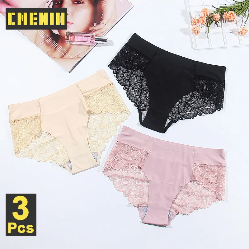 3 шт. сексуальные кружевные трусики женское нижнее белье для женщин клетчатые