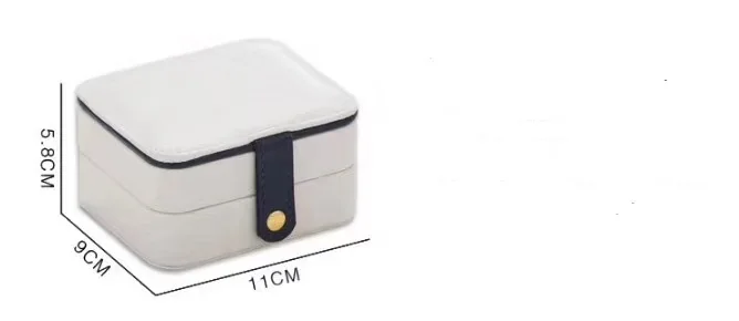 Wholesale exquisite three layers jewelry storage box for ring earrings in PU leather can be customized