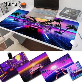 

Maiya Vaporwave sports car Rubber Mouse Durable Desktop Mousepad Speed/Control Version Large Gaming Mouse Pad