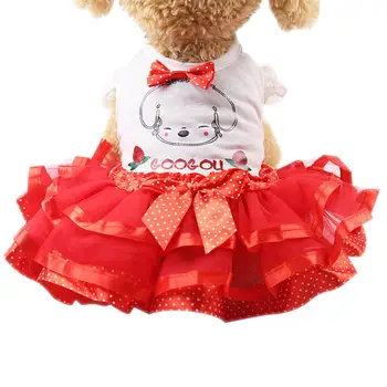 

Dog Clothes Pet Products Costume Cat Dress Princess Summer Breathable Dress ropa para perro ubranka dla psa roupa cachorro 2