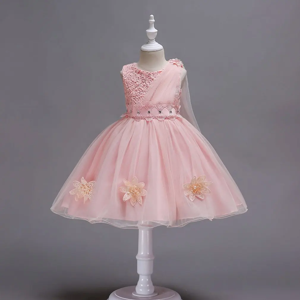 Платье с цветочным рисунком для девочек вечерние платья-пачки принцессы с бантом на свадьбу платье без рукавов для девочек вечерние платья