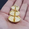 1/12 Dollhouse Miniature 3-layer Metal Fruit Dessert Snack Rack Stand Pretend Play Kitchen Furniture Toys Best Gift 1