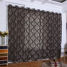 Fashion Simple Rural Style Hook Bubble Cut Flower Shape Curtain Window Screen Curtains For Living Room Bedroom Decor