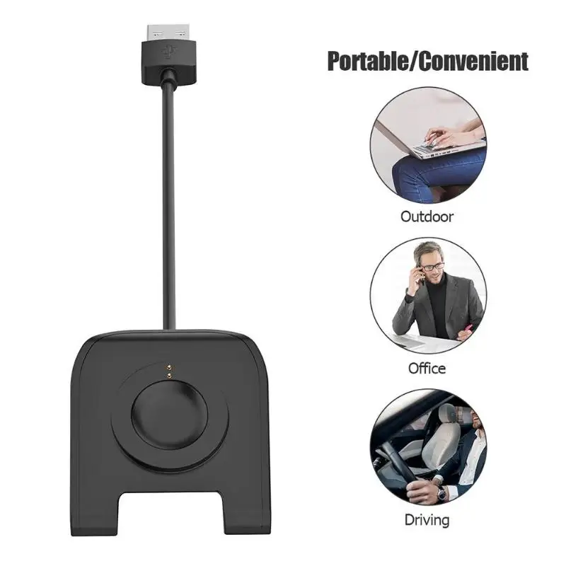 1 м USB зарядное устройство Беспроводная зарядная док-станция 1 м USB кабель для Fossil Gen 4/Gen 5/Emporio Армани Скаген фальстер 2/Misfit Vapor 2 часы