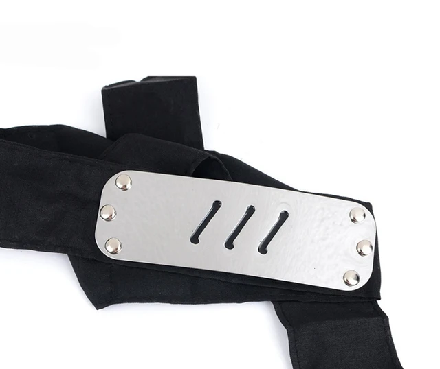 Anime Headband Leaf Village Logo Konoha Cosplay Costume Accessories black