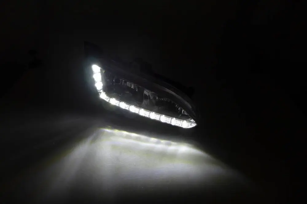 Osmrk led drl дневного света с диммером для hyundai Santafe IX45 2013- с беспроводным управлением