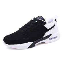 Мужские Сникеры на воздушной подушке; нескользящие мужские туфли из вулканизированной кожи; мужская повседневная износостойкая обувь из сетчатого материала на шнуровке; Tenisb Masculino