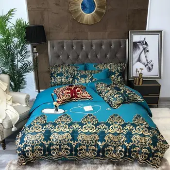 

1200TC Luxury 100 % Egyptian cotton Pure color Bedding set，Bettwäsche，duvet cover，