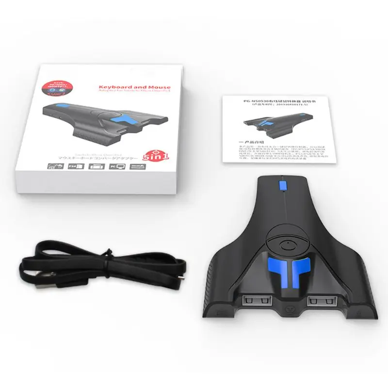 

Gamepad Controller Converter Keyboard Mouse Adapter for PS4 X-BOX ONE Switch Game Accessories with Blue Indicator Light