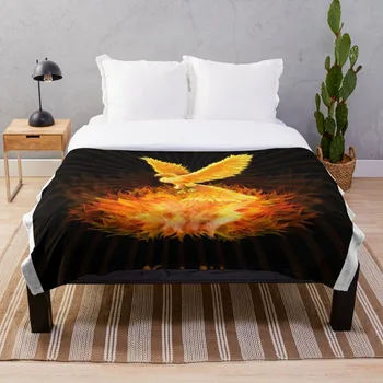 

Phoenix Rising Throw Blanket Soft Sherpa Blanket Bed Sheet Single Knee Blanket Office Nap Blanket