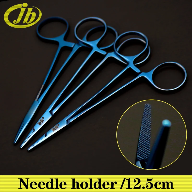 needle-holder-anodontia-medical-tools-surgical-operating-instrument-titanium-alloy-125cm-cosmetic-plastic-surgery