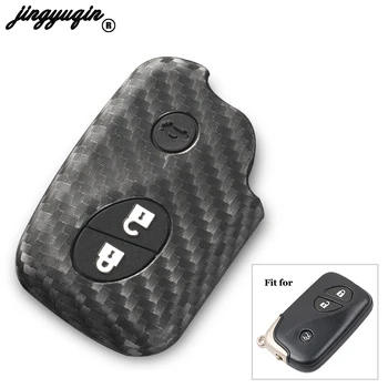 

jingyuqin carbon Silicone Remote Car Key Case Cover for Lexus IS GS RX ES NX LS RC LX