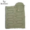 Blackdeer Camping Cotton Splice Sleeping Bag  Season Warm Pillow Hooded Envelope Sleeping Bag for Outdoor Traveling Hiking ► Photo 3/6