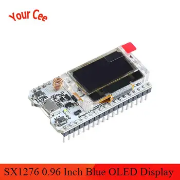 

868MHz-915MHz SX1276 ESP32 LoRa 0.96 Inch Blue OLED Display Bluetooth WIFI Lora Kit 32 Module IOT Development Board for Arduino