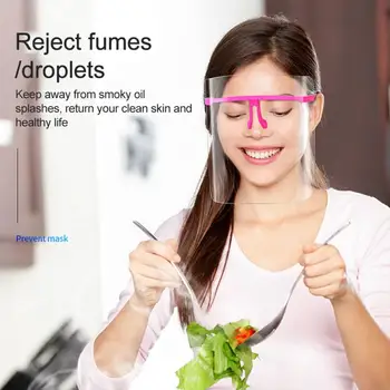 

High Quality Kitchen Cooking Anti-Oil Splash Clear full face Cover Mask Protector glasse face shield Accessories For Adult