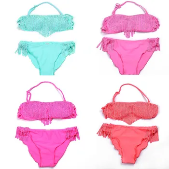 

7 16 years Two Piece Bikini Set For Girls 2020 Summer Children's Swimwear Kids Swimsuit Sequin Girls Swimwear Baby Clothes D1409
