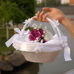 Западный брак поставки цветок Мальчики/цветок Девушки спринклинг корзина для цветов для Организация цветов Свадебные украшения декоративные