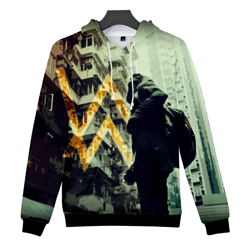 Трендовая Толстовка Alan Walker Allen Walker с 3D цифровой цветной печатью
