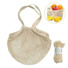 Хлопковая Сетчатая Сумка для шопинга многоразовая складная сумка для хранения фруктов женская сумка для покупок сетчатая тканая сумка для магазина продуктовые сумки