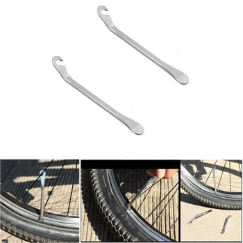 

2pcs Hardened Steel Tyre Rim Wheel Tires Lever Spoon Tire Changing Repair Tool for Bicycle Bike Cycling Tyre Bar Kits 12cm
