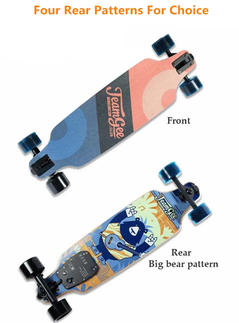 2019 New Electric Scooter Skateboard Four Wheel Electric Scooters Single Drive 480W 24V Electric Scooter For Adults 4.9KG Only (7)