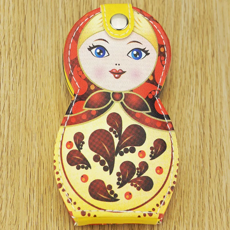 Цветной рисунок, комплект ножниц для ногтей, драп, кусачки для ногтей, семь цветов, милый набор для ухода за ногтями, набор из шести штук W7