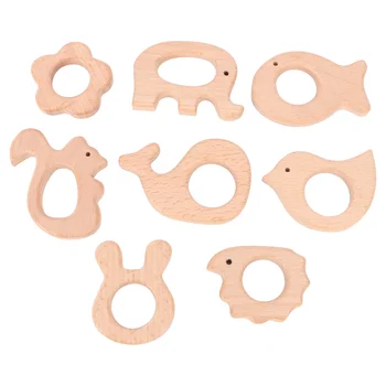 

8 Pcs Cute Helpful Cartoon Teether Animal Teether Baby Molar Rod Teeth Tool for Teeth Children Baby Infant