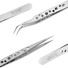 Hand-Tool Forceps Industrial-Tweezers Phone-Repair Curved Anti-Static Stainless-Steel