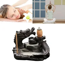 Ароматическая горелка керамический обратный поток подарок украшение ремесло Дракон Форма домашний офис держатель спальня Йога расслабляющий Рабочий стол