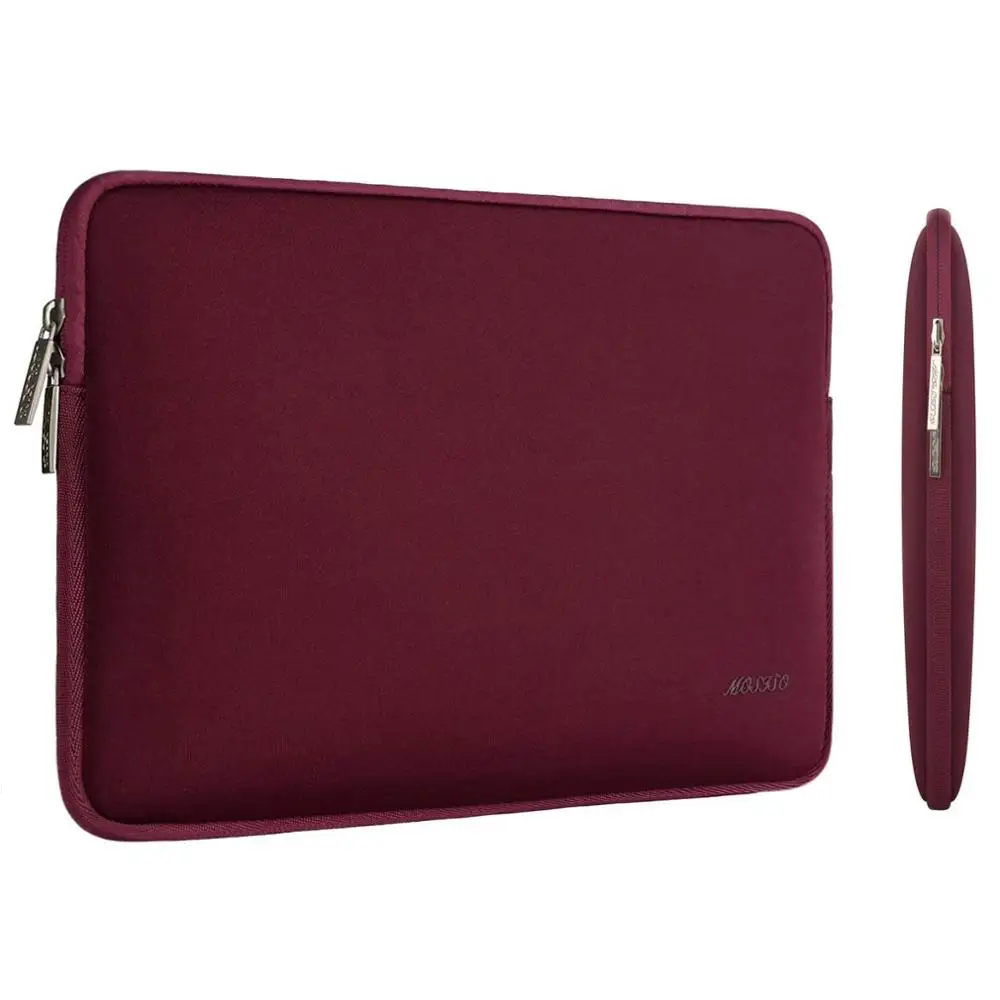 Neoprene Wine Red Сумка для ноутбука MOSISO для Macbook Air Pro 11, 12, 13, 14, 15, retina, компьютер, ноутбук 11,6, 13,3, 15,6 дюймов, рукав, водонепроницаемая сумка, чехол - Цвет: Neoprene Wine Red