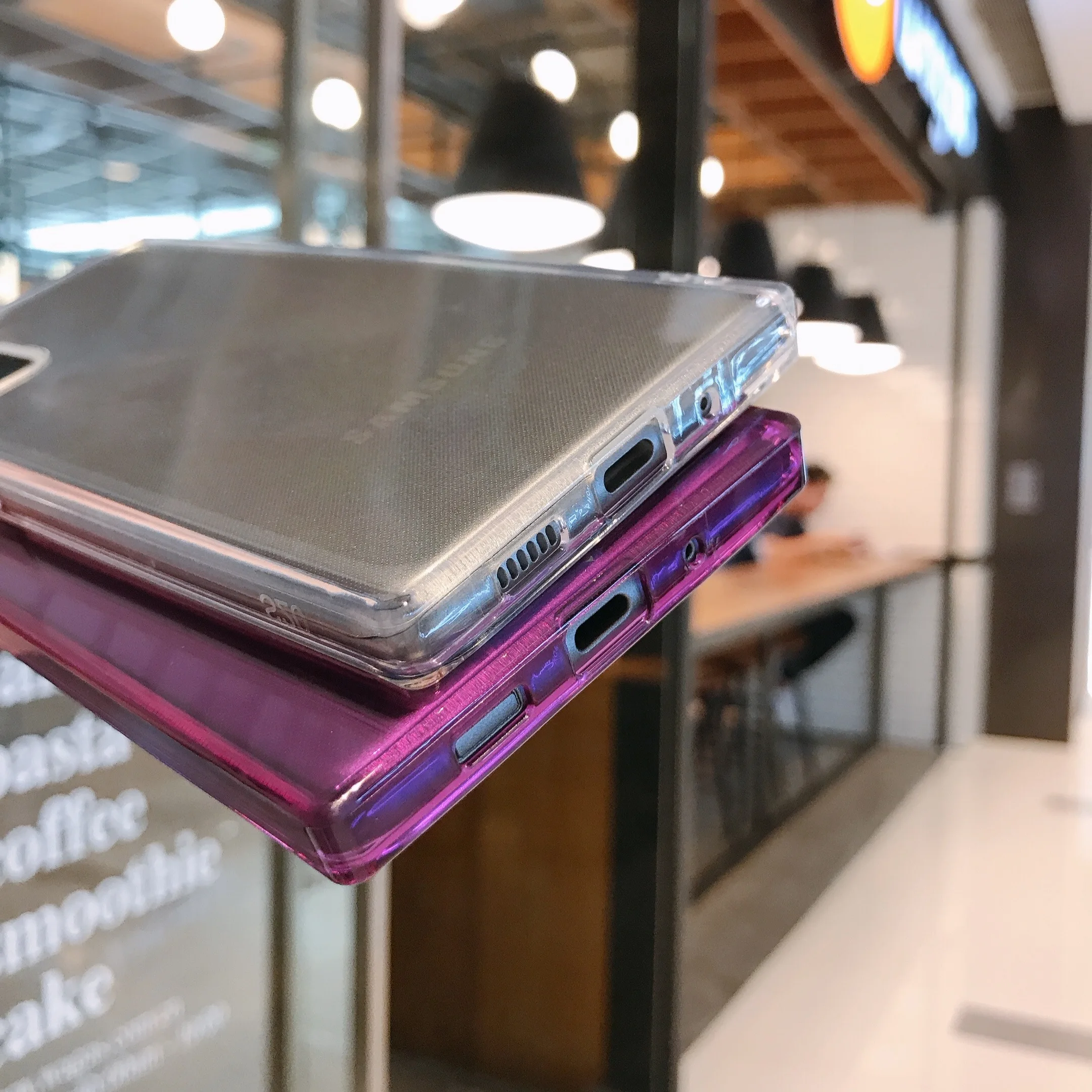 Новый квадратный флуоресцентный неоновый чехол для телефона Samsung S9 S10 Plus S10E S20 Ultra