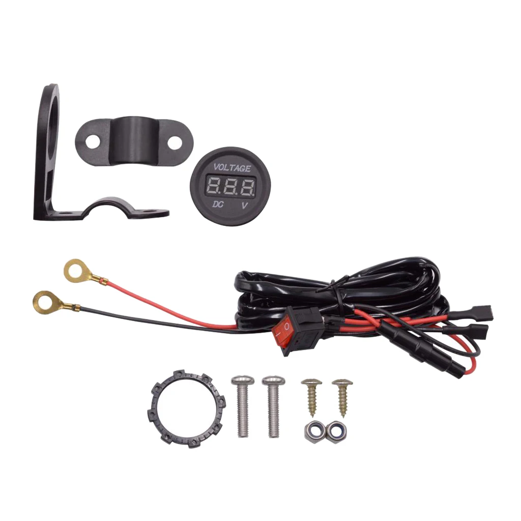 12V 24V Мини зеленый светодиодный цифровой вольт-монитор вольтметр Панель датчик напряжения