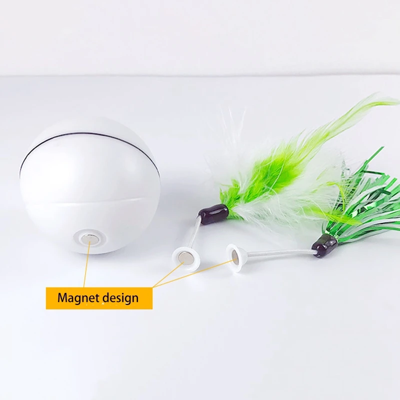 Игрушка для кошек, мяч, USB Перезаряжаемый электрический питомец, светодиодный шар-вспышка, забавная игрушка, сменная игрушка для домашних животных