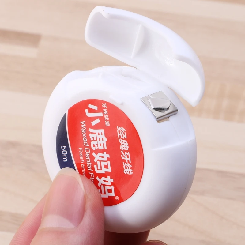 1 Box 50m Dental Flosser Teeth Clean Dental Floss Toothpick Teeth Flosser R3MF