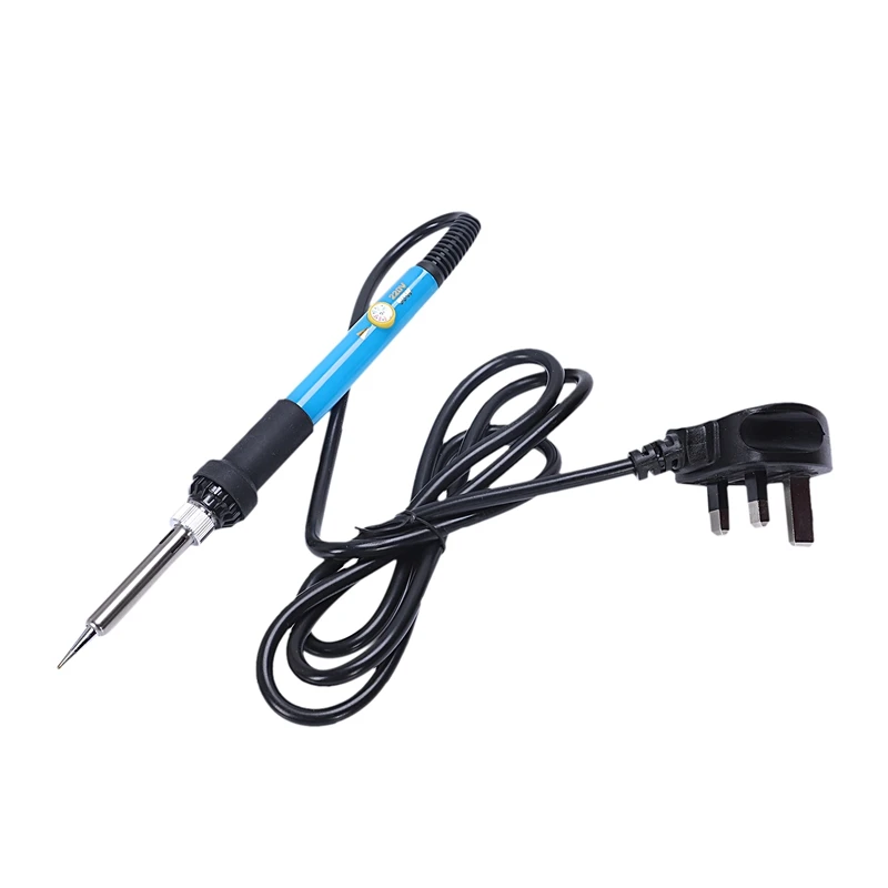 Uk Plug,220V 60W Adjustable Temperature Electric Iron Kit Portable Welding Repair Tool
