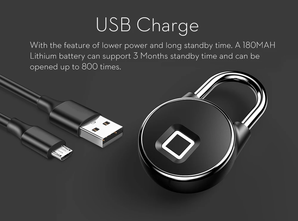 Anytek P22+ Bluetooth сменный разблокировочный смарт-замок без ключа для отпечатков пальцев водонепроницаемый IP66 Противоугонный замок для двери багажа