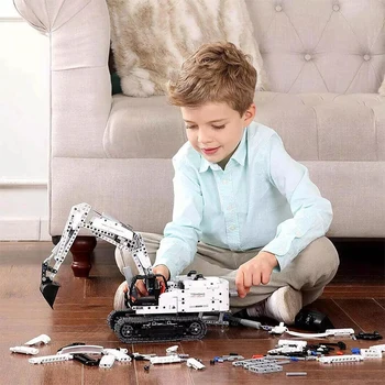

Technology series engineering excavator building block model Engineering Construction Vehicle bricks toys for boys 12 years gift