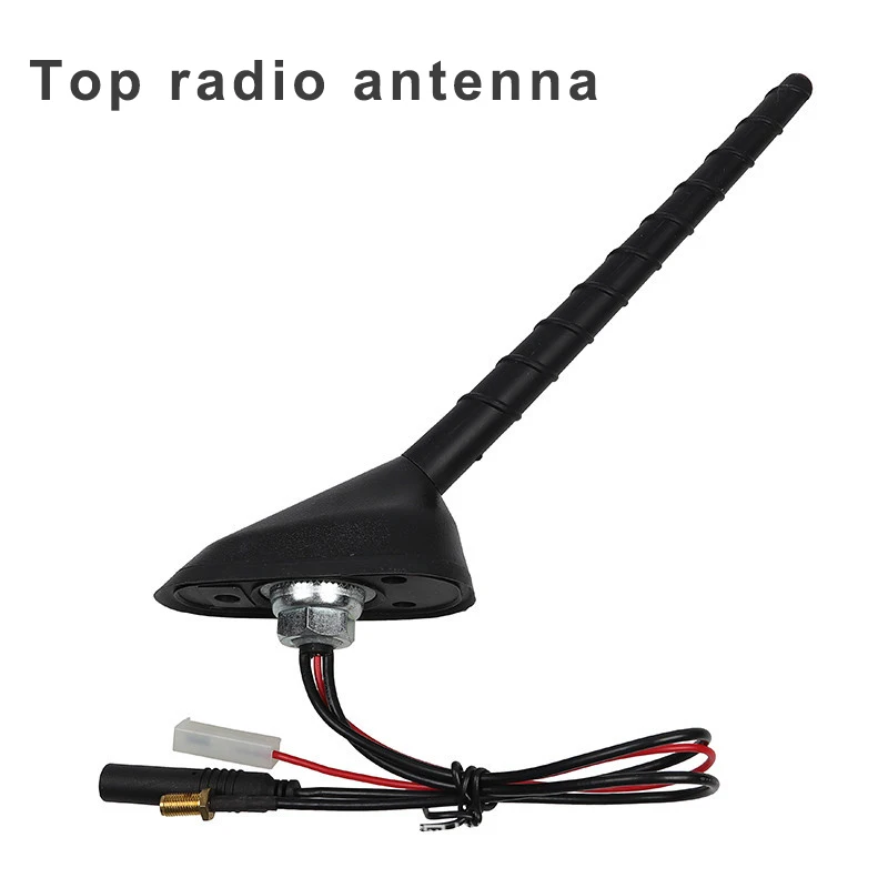 

28cm Top Roof Mount AM FM Radio Antenna Aerial Base Kit Universal Active Amplified DAB+FM Radio Car Aerial Antenna Mast
