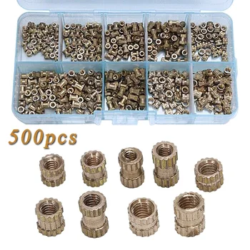 

M2 M3 Brass Thread Inserts Nuts Copper Injection Plastic Knurl Nut Various Sizes