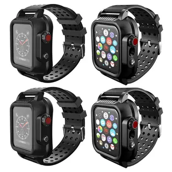 

Waterproof Smart Watch TPU Protective Case Protector 40/42/44mm Bracelet for Apple iwatch 3/4 Sports Band Accessories Loop