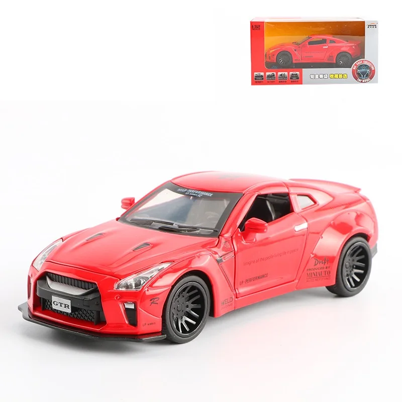 Новая Модель гоночного автомобиля NISSAN GTR 1:32 литой и игрушечный автомобиль