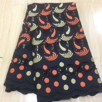 

High Quality Swiss Voile Lace In Switzerland With Stones Eyelet Holes Nigerian African Lace Fabric For Party dress K17-11